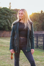 The Forest Green Corded Hood - Zara Basic