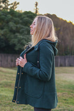 The Forest Green Corded Hood - Zara Basic