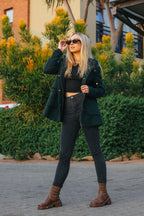 The Forest Green Corded Hood - Zara Basic