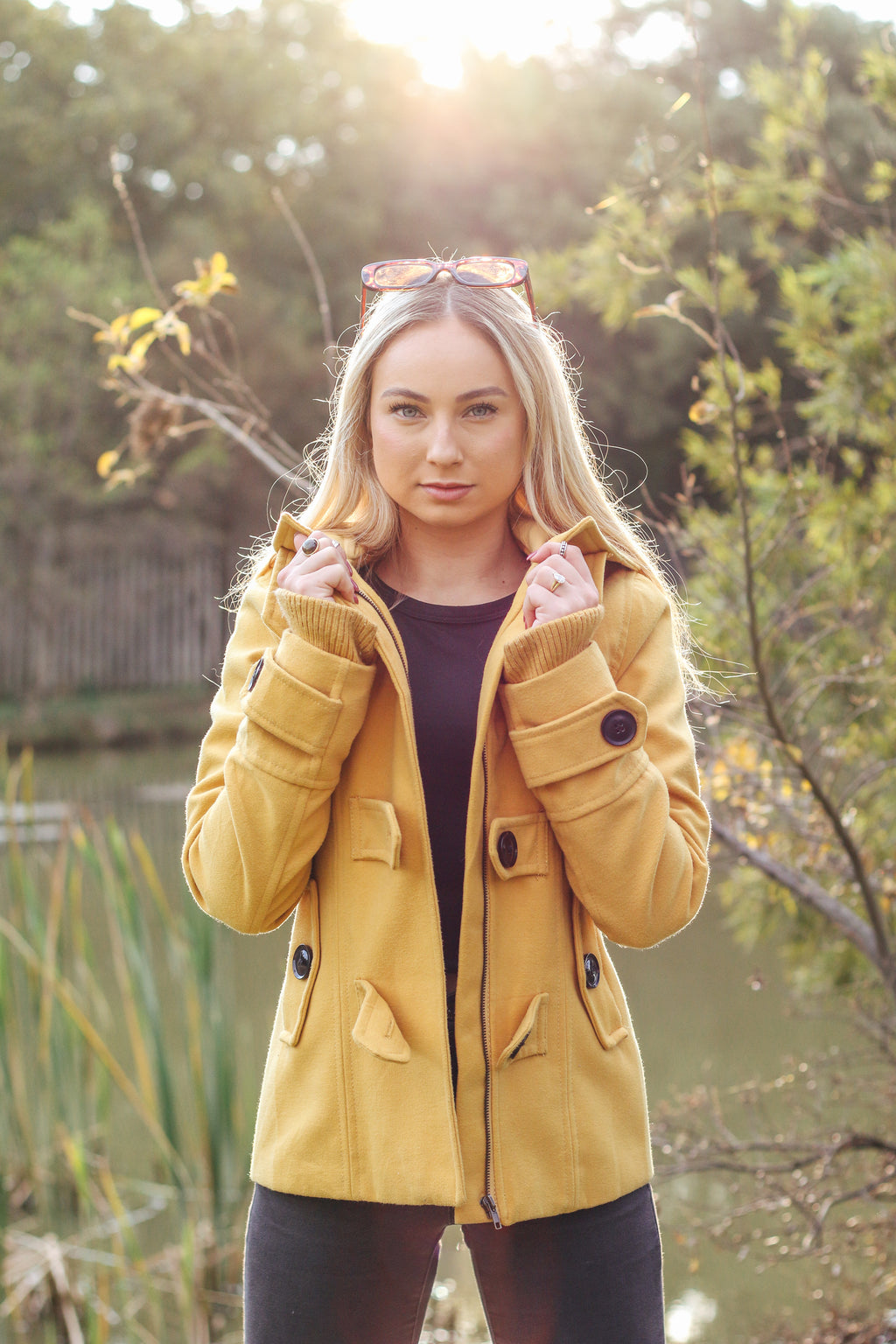 The Mustard Toggle Duffle - Stradivarius