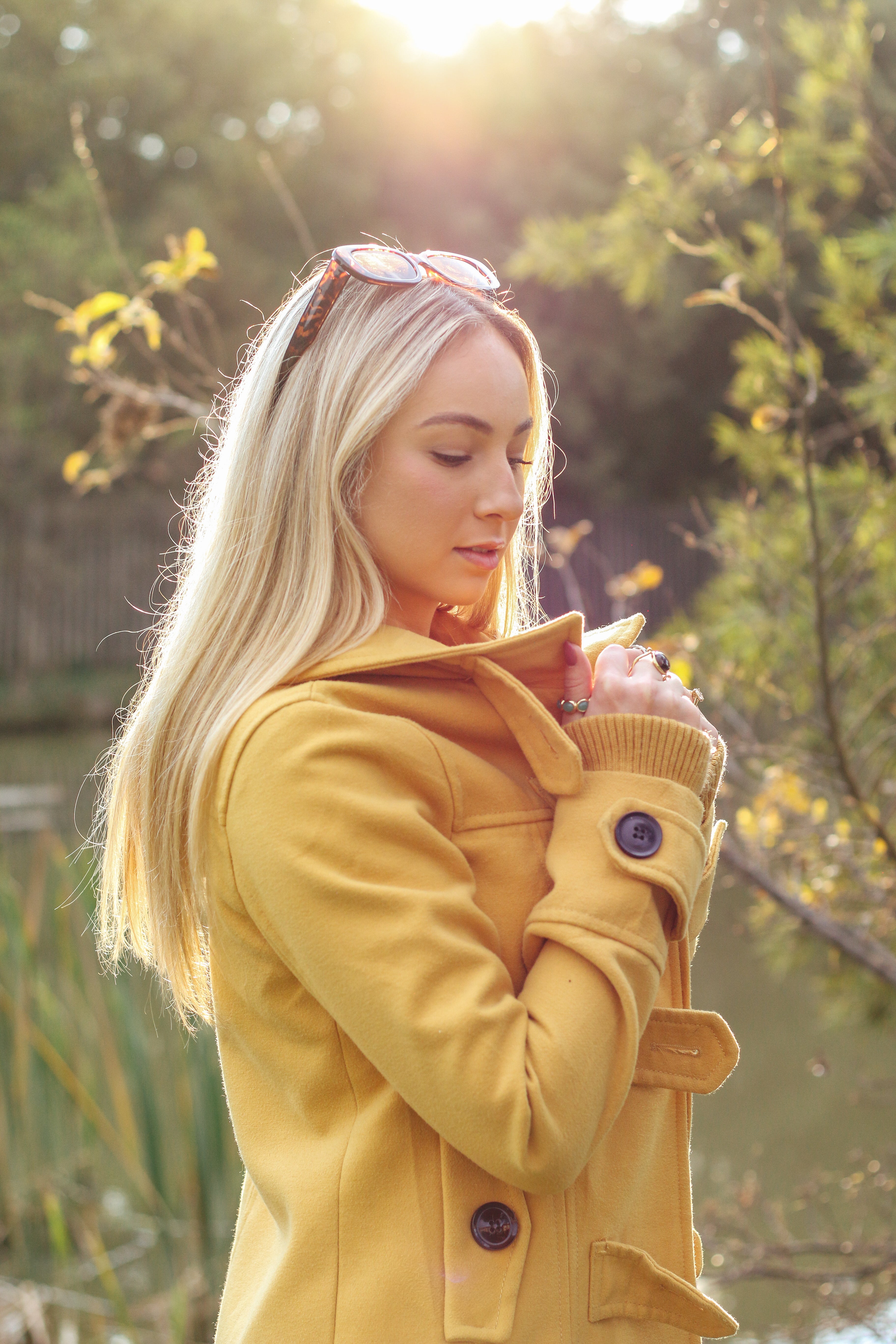 The Mustard Toggle Duffle - Stradivarius
