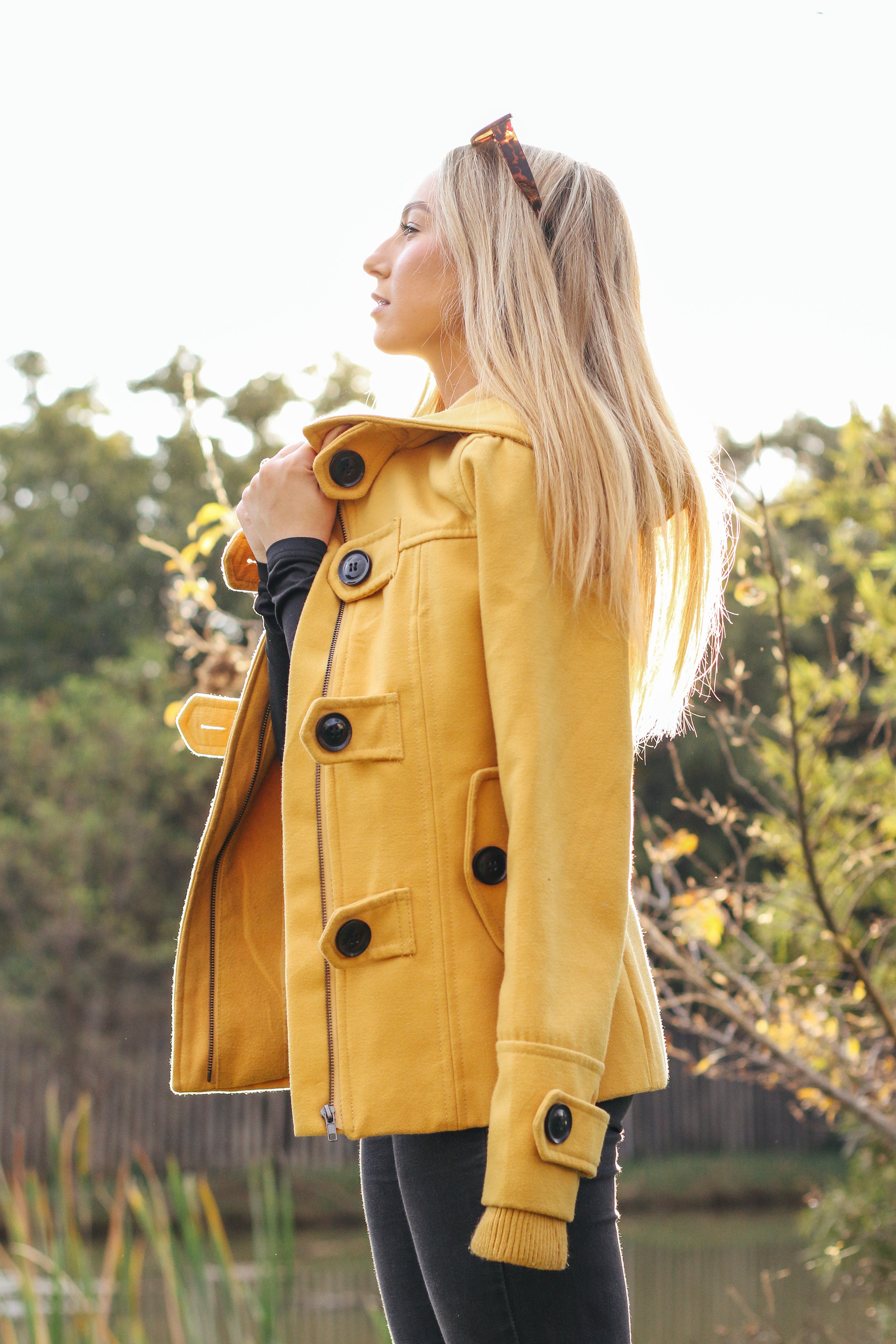 The Mustard Toggle Duffle - Stradivarius