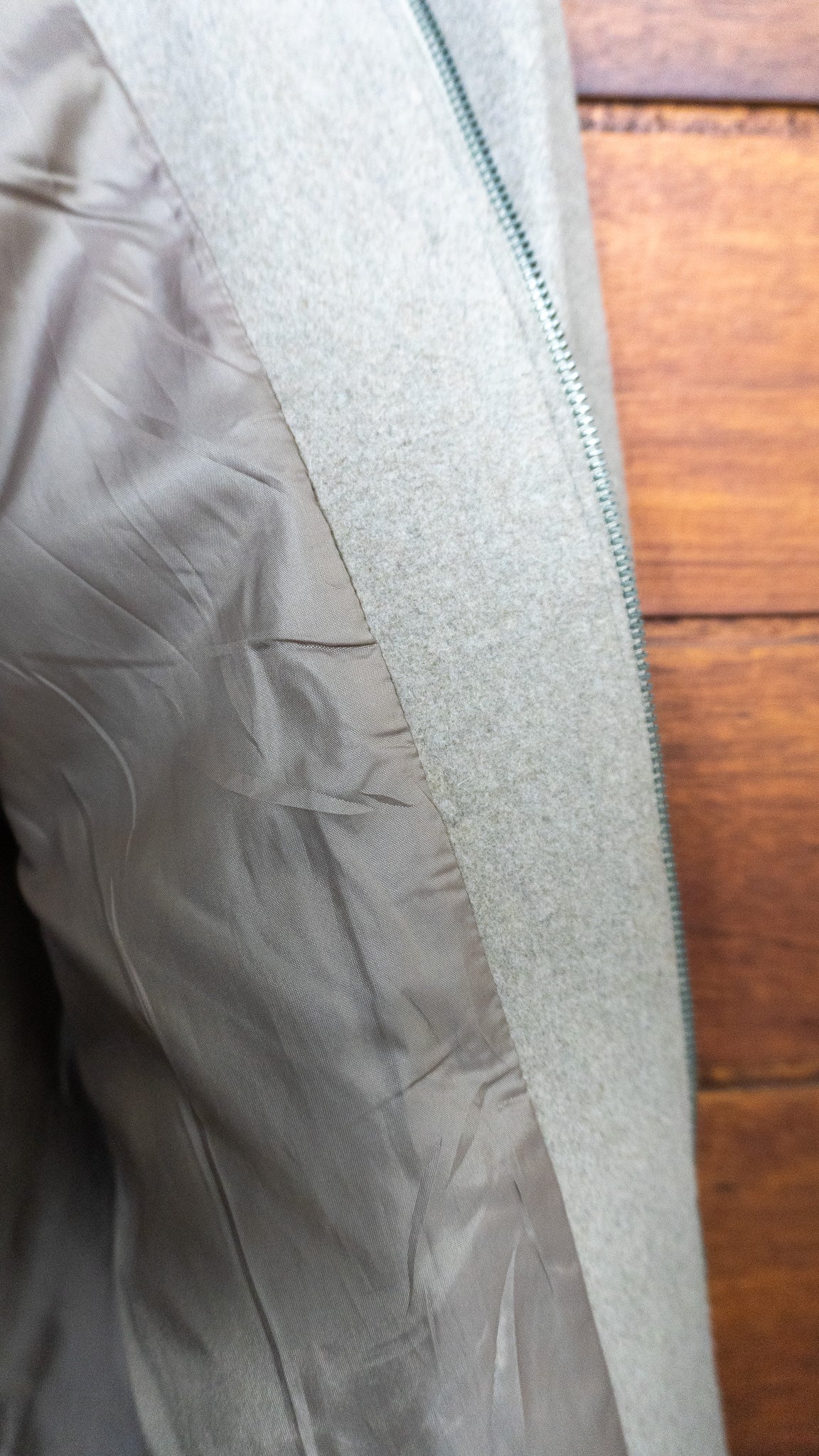 The Taupe Hooded Half Coat - Noisy May