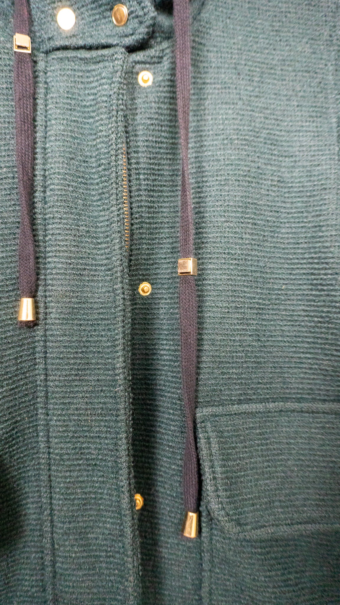 The Forest Green Corded Hood - Zara Basic