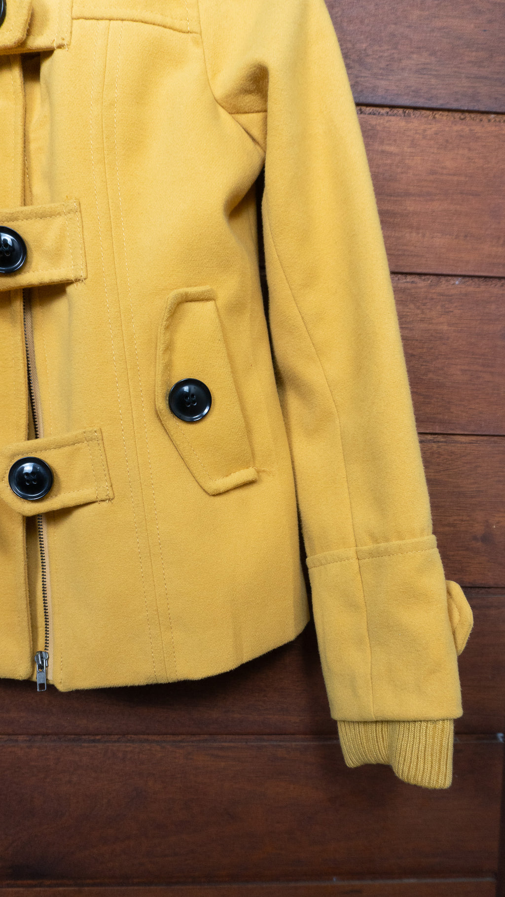 The Mustard Toggle Duffle - Stradivarius