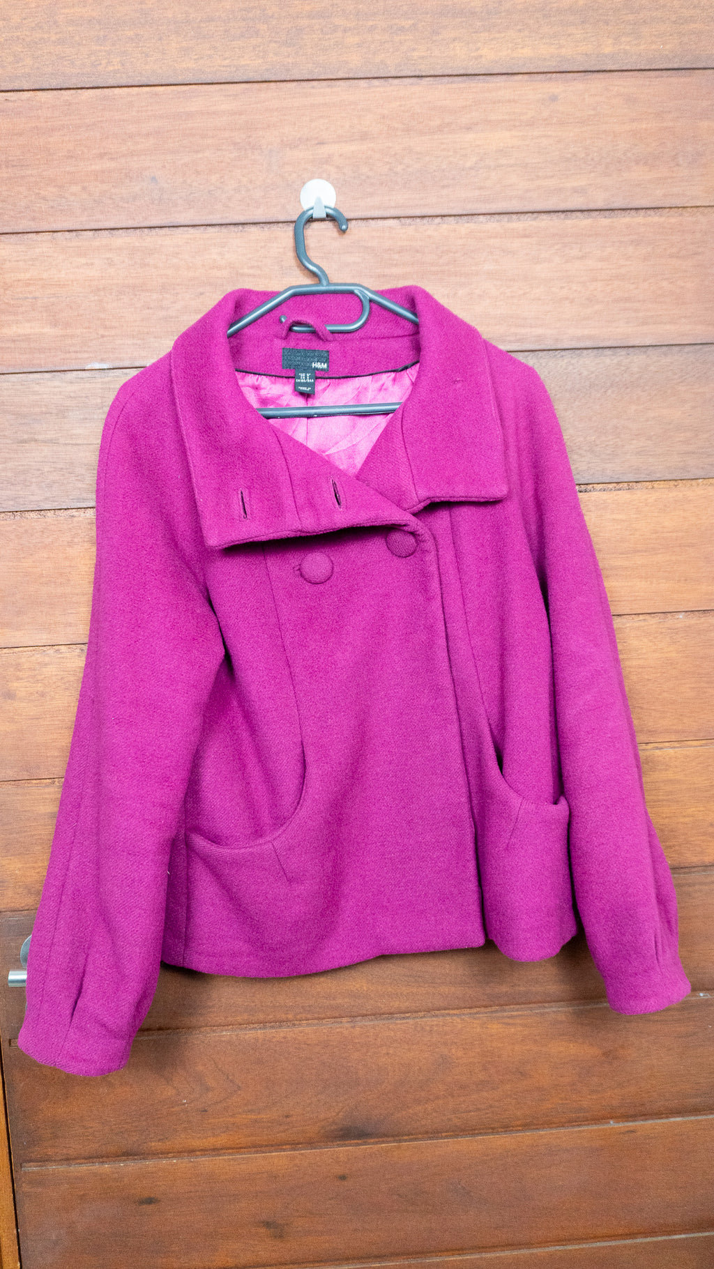 The Magenta Piped Peplum - H&M