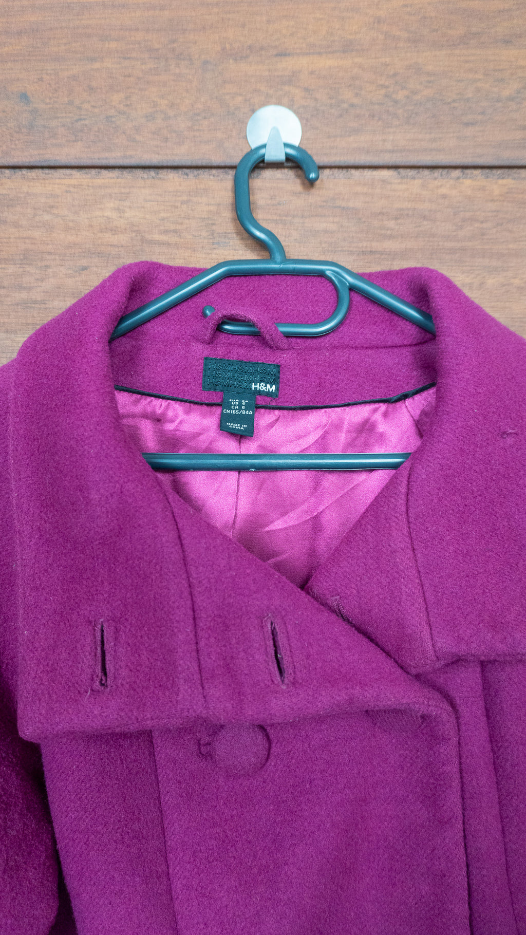 The Magenta Piped Peplum - H&M