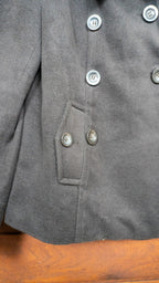 The Deep Brown Epaulette Peacoat - Suxess by Kenvelo