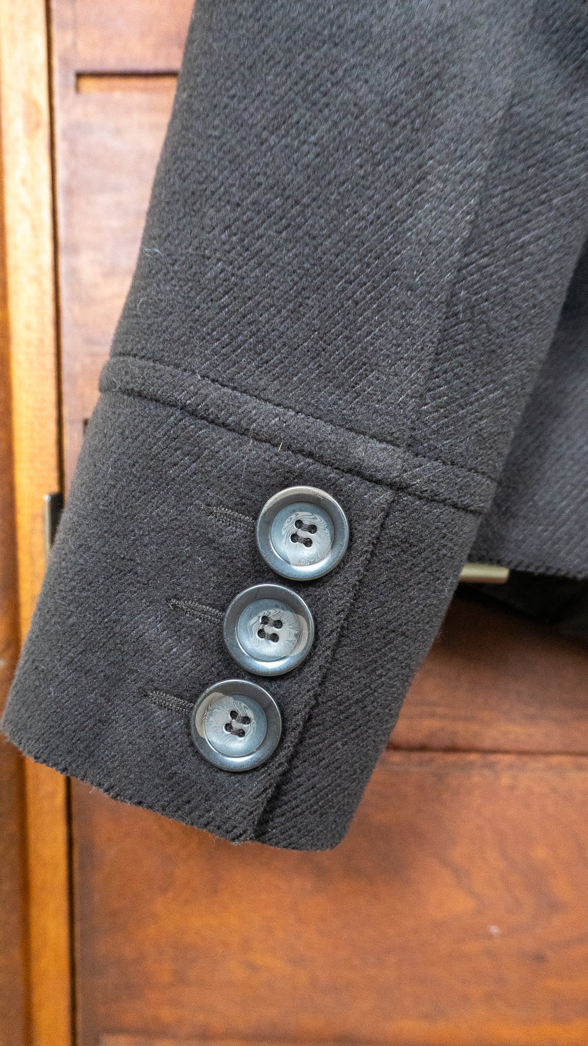 The Deep Brown Epaulette Peacoat - Suxess by Kenvelo